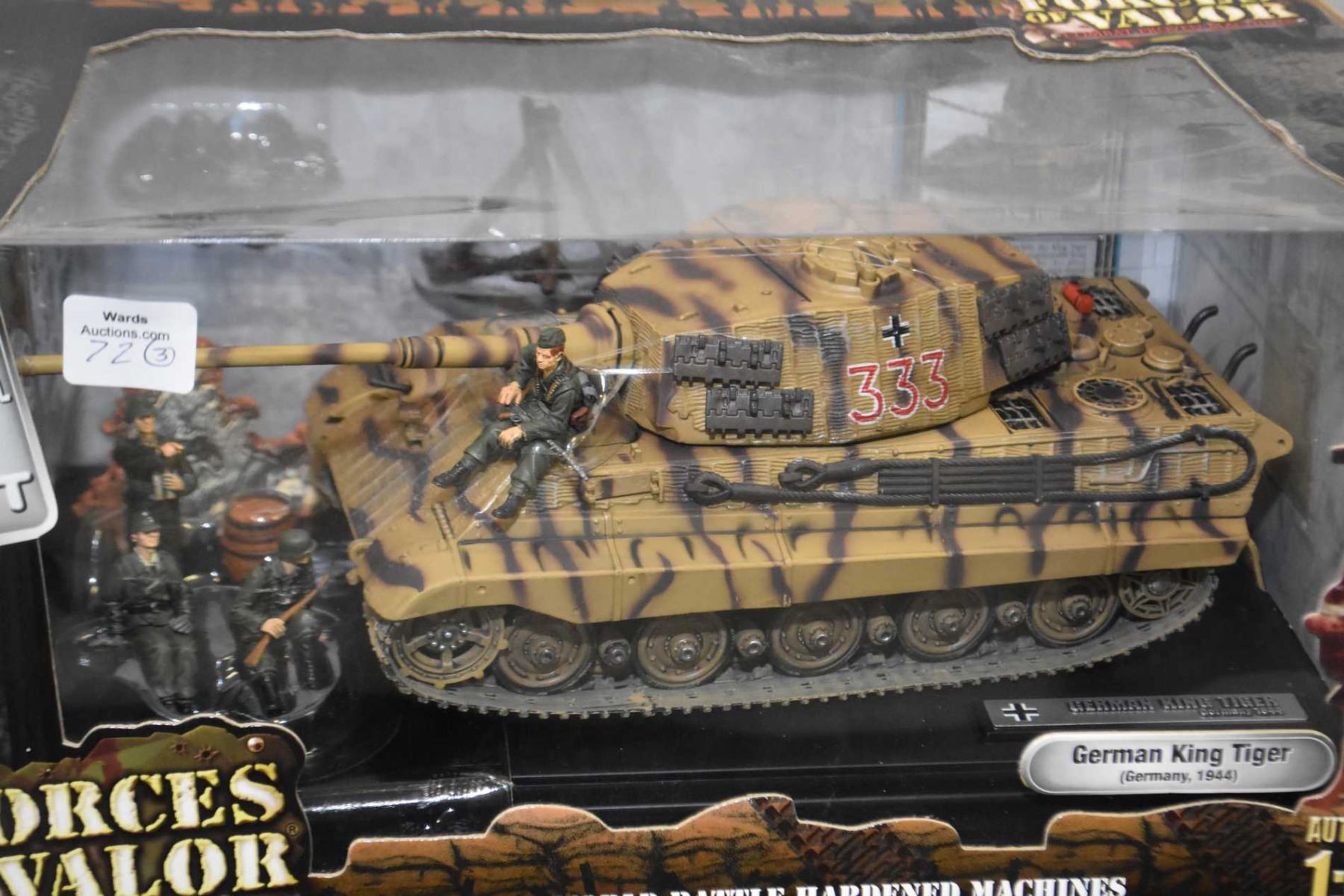 Three Forces of Valor 132 scale die cast tanks including "German Tiger
