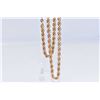 Image 1 : Ladies 10kt gold twisted rope neck chain 20" in length