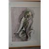 Image 1 : Framed original watercolour painting of a female nude signed by artist Dr. S. Padmanab '93, 18" X 14