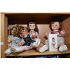 Image 2 : Shelf lot of vintage and collectible dolls including Shirley Temple, composition, hard plastic etc.