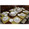 Image 1 : Large selection of Royal Albert Petit Point china dinnerware including thirteen dinner plates, eleve