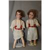 Image 1 : Two antique dolls including 18" Armand Marseille 390 doll with bisque head, sleep eyes on compositio