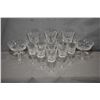 Image 1 : Selection of Waterford "Lismore" crystal including three claret glasses, eight aperitif and two sher