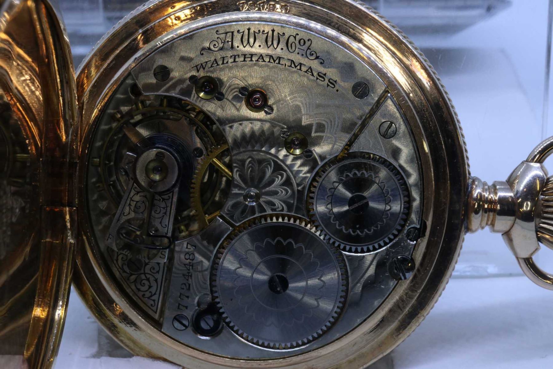 Waltham "16" size pocket watch, 17 jewel, grade 28, model 1888, serial