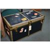 Image 1 : Vintage metal steamer trunk