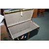 Image 2 : Vintage metal steamer trunk