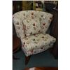 Image 1 : Modern oversized wing back upholstered parlour chair with matching cushion