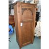 Image 1 : Small single drawer quarter cut oak Edwardian wardrobe