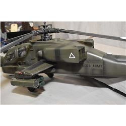 Elite Force 1:18th scale Apache Helicopter, sans box, retails for