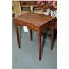 Image 1 : Small quarter cut oak single drawer desk