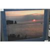 Image 1 : Framed original photograph "Percè, Canadian Sunrise" by artist Leonard, overall dimensions 40" X 36"