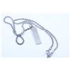 Image 1 : Sterling silver 20" neck chain with British sterling ingot