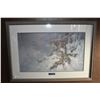 Image 1 : Framed limited edition print "Himalayan Royalty" pencil signed by artist Larry Fanning 402/950