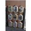 Image 1 : Nine panel mosaic framed wall mirror