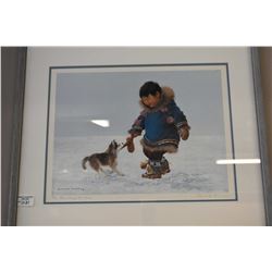 Framed limited edition print  Mischief Makers  pencil signed by artist Dorothy Francis, 31/395