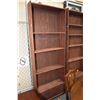 Image 1 : Pair of shop made open shelving units with adjustable brackets