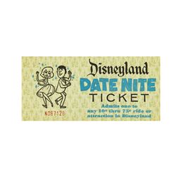 Disneyland "Date Nite" Attraction Ticket.