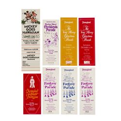 Set of (8) Disneyland Special Event Tickets.