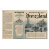 Image 2 : 1956 Disneyland Information Brochure.