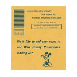 Disneyland Marketing Analysis Card.