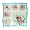 Image 1 : Disneyland Small Silk Scarf with Blue Border.