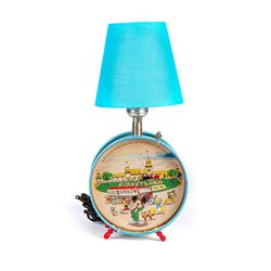 Disneyland Tin-Litho Drum Lamp.