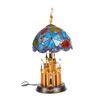 Image 1 : "Fantasy in the Sky" Limited Ed Stained Glass Lamp.