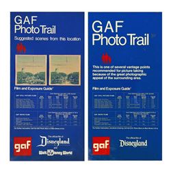 Pair of "GAF Photo Trail" Park-Used Signs.