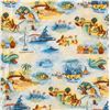 Image 2 : Large Section of Disneyland Lands Logo Fabric.