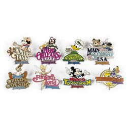 Collection of (8) Disneyland  Lands  Pins.