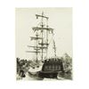 Image 1 : "Sailing Ship Columbia" Black & White Photo.