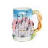 Image 2 : Set of (5) Fantasyland Castle Ceramic Souvenirs.