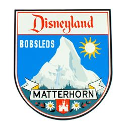 "Matterhorn Bobsleds" Limited Ed Attraction Shield.