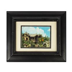 Fantasyland "Skyway Chalet" Framed Postcard.