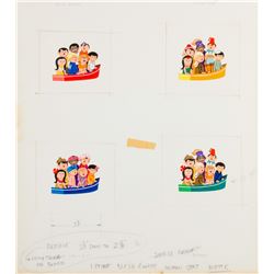 "It's a Small World" Original Guidebook Paintings.