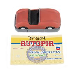 "Autopia" Olszewski Miniature Box & Driver's License.