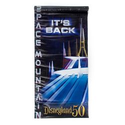 Disneyland 50th Anniversary "Space Mountain" Banner.