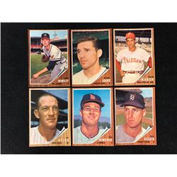 1962 TOPPS BASEBALL TRADING CARDS LOT (MINT)