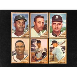 1962 TOPPS BASEBALL TRADING CARDS LOT (MINT)