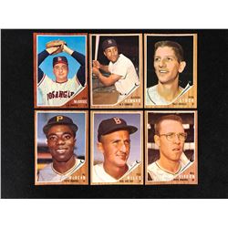 1962 TOPPS BASEBALL TRADING CARDS LOT (MINT)