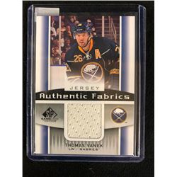 2013114 THOMAS VANEK SP AUTHENTIC FABRICS JERSEY CARD