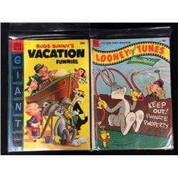 DELL COMIC BOOK LOT (BUGS BUNNY'S VACATION FUNNIES/ LOONEY TUNES MERRIE MELODIES)