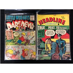 COMIC BOOK LOT (LITTLE WISE GUYS STARRING IN DAREDEVIL #131/ HEADLINE COMICS)