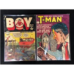 COMIC BOOK LOT (BOY ILLUSTORIES #70/ T-MAN #6)