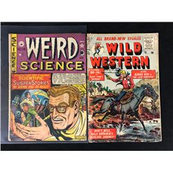COMIC BOOK LOT (WEIRD SCIENCE #12/ WILD WESTERN #48)