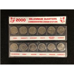 2000 MILLENNIUM QUARTERS COMMEMORATING CANADA'S FUTURE