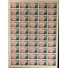 Image 1 : 1867-1967 TORONTO CANADA 5 CENT POSTAGE STAMPS UNCUT SHEET