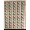 Image 1 : CANADIAN 5 CENT NORTHERN DEVELOPMENT POSTAGE STAMPS UNCUT SHEET