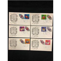 FIRST DAY COVERS LOT (CANADIAN) **NHL HOCKEY STAMPS**