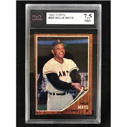 1962 TOPPS #300 WILLIE MAYS (7.5 NM+) KSA GRADED